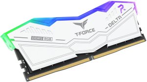 Pamięć TeamGroup DDR5 - 16GB - 6400 - CL - 32 RGB white, dual kit TEM, memory (white, FF4D532G6400HC32ADC01, Delta RGB, INTEL XMP) 4