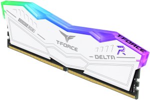 Pamięć TeamGroup DDR5 - 16GB - 6400 - CL - 32 RGB white, dual kit TEM, memory (white, FF4D532G6400HC32ADC01, Delta RGB, INTEL XMP) 5