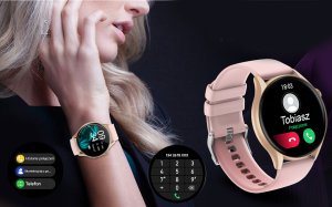 Zegarek damski SMARTWATCH GRAVITY GT11-8 RGD/RGD/GY 4