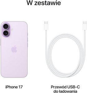 Smartfon Apple iPhone 17 8/512GB Fioletowy  (MG6U4ZD/A) 7