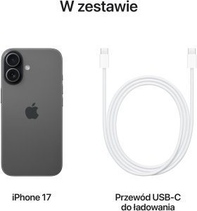 Smartfon Apple iPhone 17 8/256GB Czarny (MG6J4) 7