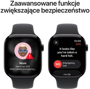 Smartwatch Apple Watch 11 GPS + Cellular 42mm Jet Black Alu Sport Band S/M Czarny  (MF834MP-A) 6
