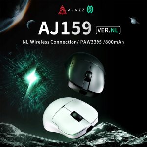 Mysz Aptel Mysz gamingowa bezprzewodowa  Ajazz  AJ159P MC -3 Mod-White-Pixart 3311 Charging Dock 7
