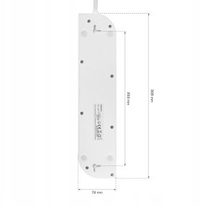 Przedłużacz elektryczny 4 gniazdowy + USB-A + USB-C MT143 Montis 11
