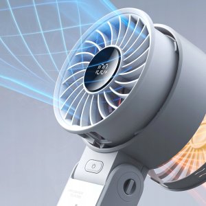 Wentylator Jisulife Mini wentylator Jisulife Handheld Fan Life7 5000mAh przenośny wiatraczek USB - szary 5