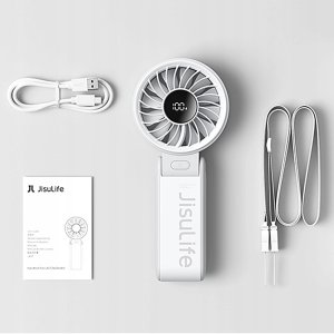 Wentylator Jisulife Mini wentylator Jisulife Handheld Fan Life7 5000mAh przenośny wiatraczek USB - szary 8