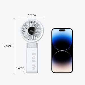 Wentylator Jisulife Mini wentylator Jisulife Handheld Fan Life7 5000mAh przenośny wiatraczek USB - szary 10