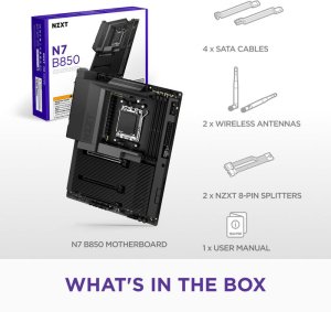 Płyta główna Nzxt NZXT N7 B850 WiFi Black DDR5 AM5 Black Cover N7-B85XT-B1 retail 3