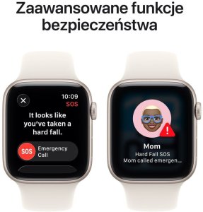 Smartwatch Apple Watch SE 3 GPS + Cellular 44mm Starlight Alu Sport S/M Beżowy  (MEPE4ZR/A) 7