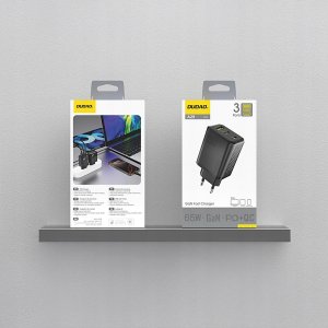 Ładowarka sieciowa Dudao A29 65W GaN 2 x USB-C + 1 x USB-A - czarna 2