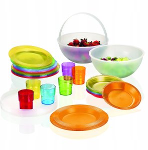 Guzzini Guzzini HAPPY HOUR PIC BOLL Picknick Set 6 Pers. Assorted c. 10