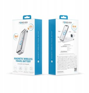Powerbank Forever Forever power bank bezprzewodowy MATB-300 10000 mAh 3w1 biały 17