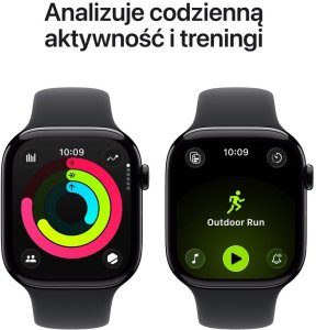 Smartwatch Apple Watch 11 GPS 46mm Jet Black Alu Sport Band M/L Czarny  (MEUX4ET/A) 4