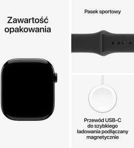 Smartwatch Apple Watch 11 GPS 46mm Jet Black Alu Sport Band M/L Czarny  (MEUX4ET/A) 8