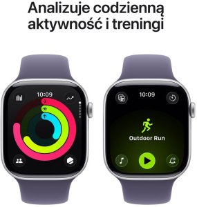 Smartwatch Apple Watch 11 GPS 46mm Silver Alu Sport Band M/L Fioletowy  (MEVA4ET/A) 4