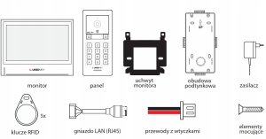 Laskomex Laskomex Zestaw wideodomofonowy 2- wire IP GEMINI ZEST 2