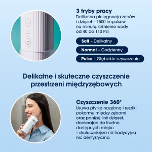 Irygator ZENT Stream+ bezprzewodowy PRO 360 Czarny 4