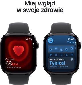 Smartwatch Apple Watch 11 GPS + Cellular 42mm Jet Black Alu Sport Band M/L Czarny  (MF854ZR/A) 4