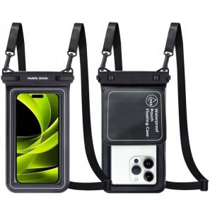 Mobile Origin Waterproof Floating Case with Small Pouch 6,8" - black/white 5