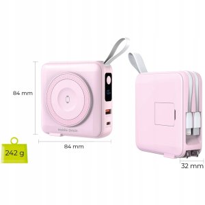 Powerbank Mobile Origin Travel Charger 10000mAh Różowy 12
