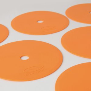 Płaskie znaczniki pola - okrągłe 15 cm - 12x pomarańczowy SMJ sport ZPO-O 3