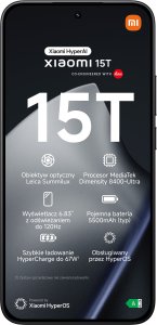 Smartfon Xiaomi 15T 5G 12/256GB Czarny (68152) 2