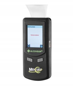Alkomat Alcovisor Alkomat elektrochemiczny Mercury z drukarką 3