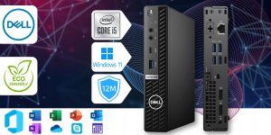 Komputer poleasingowy Dell Komputer Dell Optiplex 5080 Tiny Intel Core i5 16GB DDR4 1000GB SSD Windows 11 10