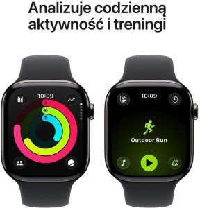 Smartwatch Apple Watch 11 GPS + Cellular 42mm Slate Titanium Sport Band S/M Czarny  (MF8R4ZR/A) 4