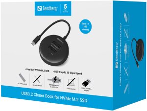 Stacja dokująca Sandberg USB3.2 Cloner Dock for NVMe 4