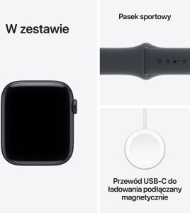 Smartwatch Apple Watch SE 3 GPS 40mm Midnight Alu Sport M/L Granatowy  (MEHC4QN/A) 8