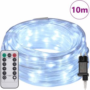 vidaXL Lina świetlna z 240 diodami LED Zimna biel 10 m PVC 3