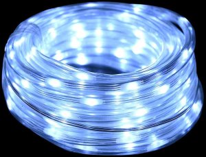 vidaXL Lina świetlna z 240 diodami LED Zimna biel 10 m PVC 6