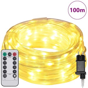 vidaXL Lina świetlna z 2400 diodami LED Ciepła biel 100 m PVC 3