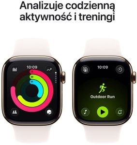 Smartwatch Apple Watch 11 GPS + Cellular 46mm Gold Titanium Sport Band M/L Różowy  (MFD64ZR/A) 4