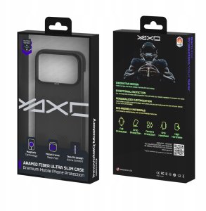 YAXO Etui na telefon Aramid Fiber Ultra Slim Case MagSafe iPhone 17 Pro Max Dusty Black 5