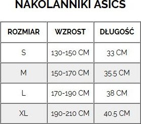 Nakolanniki siatkarskie ochraniacze na kolana do siatkówki Asics Basic Kneepad białe 3053A179 100 S 3