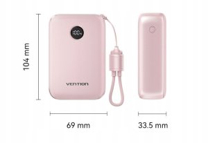 Powerbank Vention 20000mAh Czarny 8