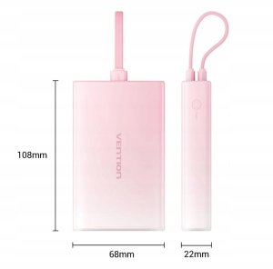 Powerbank Vention FHZJ0 10000mAh Brązowy 9