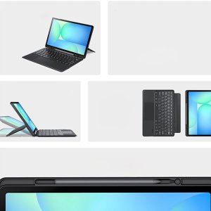 DUX DUCIS Case DK Foldable with Wireless Keyboard For SAMSUNG Tab S10 FE Plus, Black 5