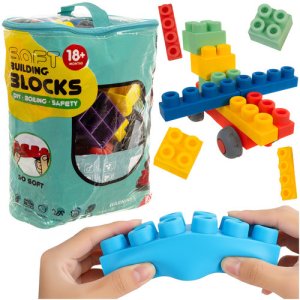 Iso Trade Klocki gumowe - sensoryczne 80el.  26575 2