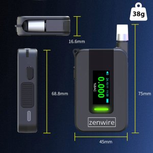 Alkomat Policyjny Elektrochemiczny AI Bezustnikowy Profesjonalny 6x Ustniki  Zenwire D1000 11
