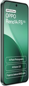 Oppo Reno14 FS 5G Dual Sim 12GB RAM 512GB - Luminous Green 5