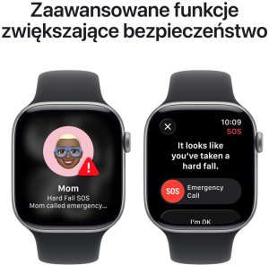 Smartwatch Apple Watch 11 GPS + Cellular 42mm Space Grey Alu Sport Band M/L Czarny  (MF8C4ZR/A) 7