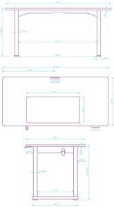 Biurko Ultradesk Uplift XXL Brązowe 160 cm x 75 cm 5