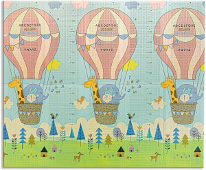 MATA PIANKOWA EDUKACYJNA SKŁADANA DLA DZIECI DUŻA MISIE BALONY 180x200 13