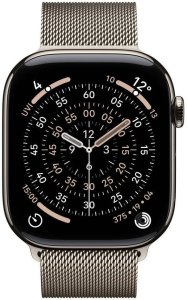 Smartwatch Apple Watch 11 GPS + Cellular 46mm Natural Titanium Milanese Loop S/M Szary  (MFCY4ZR/A) 2