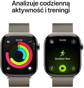 Smartwatch Apple Watch 11 GPS + Cellular 46mm Natural Titanium Milanese Loop S/M Szary  (MFCY4ZR/A) 4
