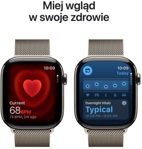 Smartwatch Apple Watch 11 GPS + Cellular 46mm Natural Titanium Milanese Loop S/M Szary  (MFCY4ZR/A) 5