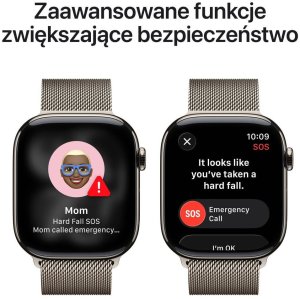 Smartwatch Apple Watch 11 GPS + Cellular 46mm Natural Titanium Milanese Loop S/M Szary  (MFCY4ZR/A) 6